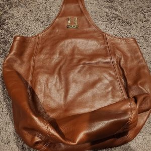 Halston Heritage slouchy hobo all leather bag purse